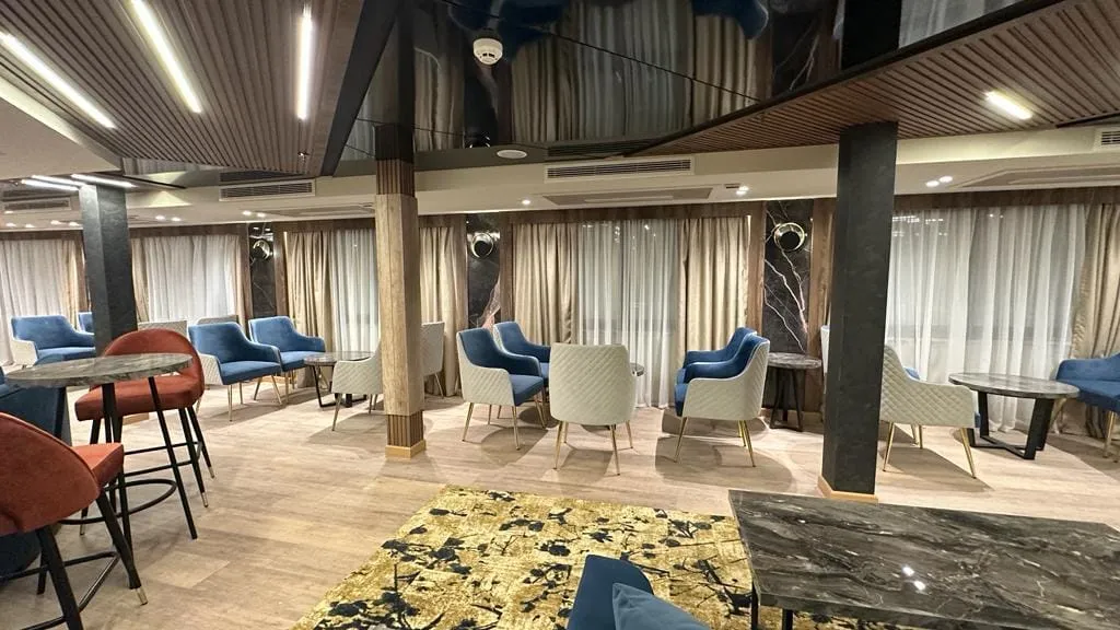 Lounge aboard the Royal Elite Nile cruise